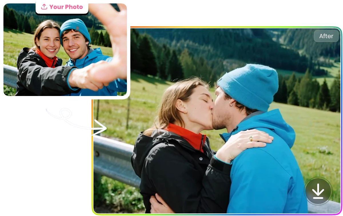 Make Your Own AI French Kiss Video in 3 Simple Steps