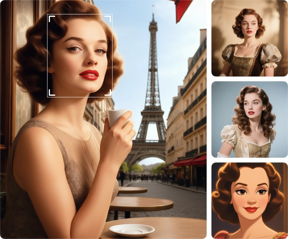 Keep Your Character Consistent with an Image to Image AI Generator.